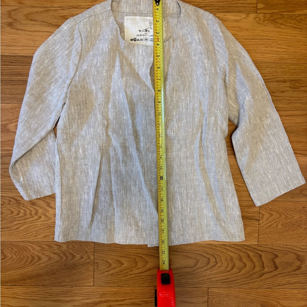 notPERFECTLINEN Natural Linen Jacket - Picture 5 of 5